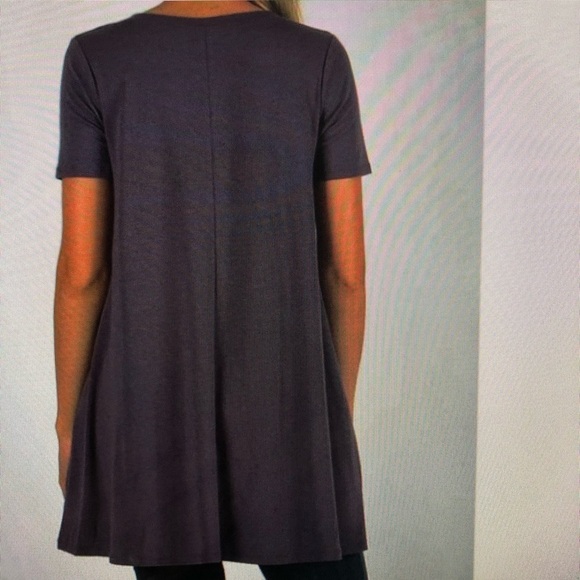 Flared Tunic with Side Pockets - Picture 2 of 2